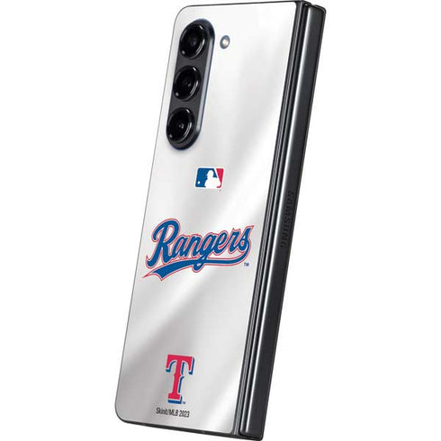 MLB Texas Rangers Home Jersey Galaxy Z Fold5 5G Skin